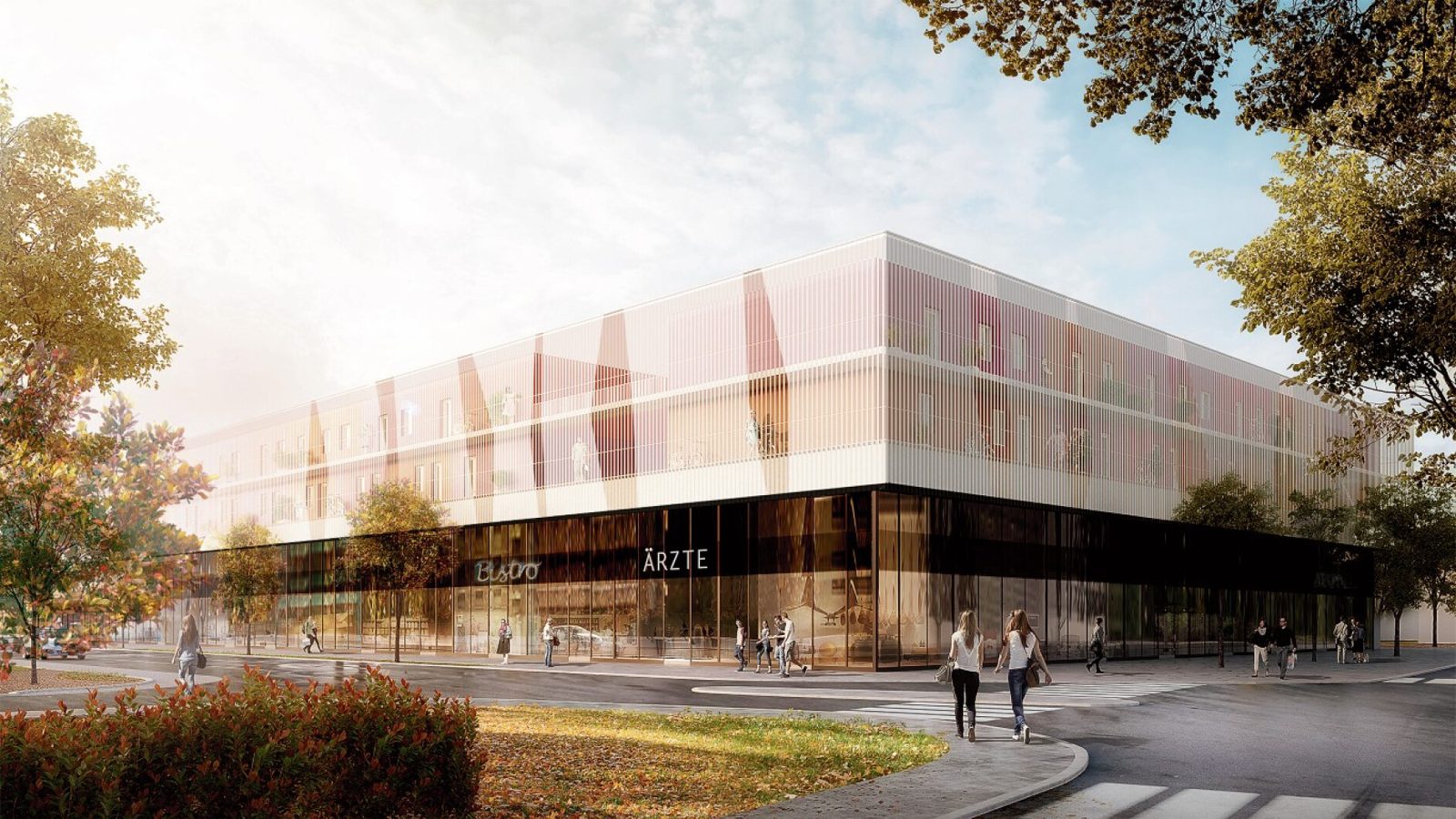 Modernes Ärztehaus – von pöschlmed geplantes Gesundheitszentrum